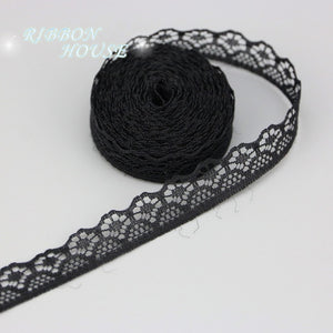 (10 yards/roll) 15mm white lace fabric Webbing Decoration packing Material pink red blue