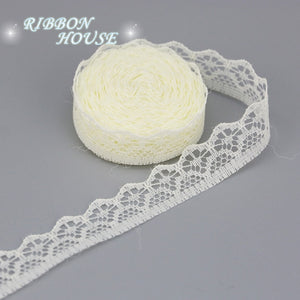 (10 yards/roll) 15mm white lace fabric Webbing Decoration packing Material pink red blue